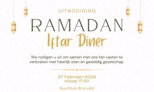 Lees meer over het artikel Iftarmaaltijd op 27 februari